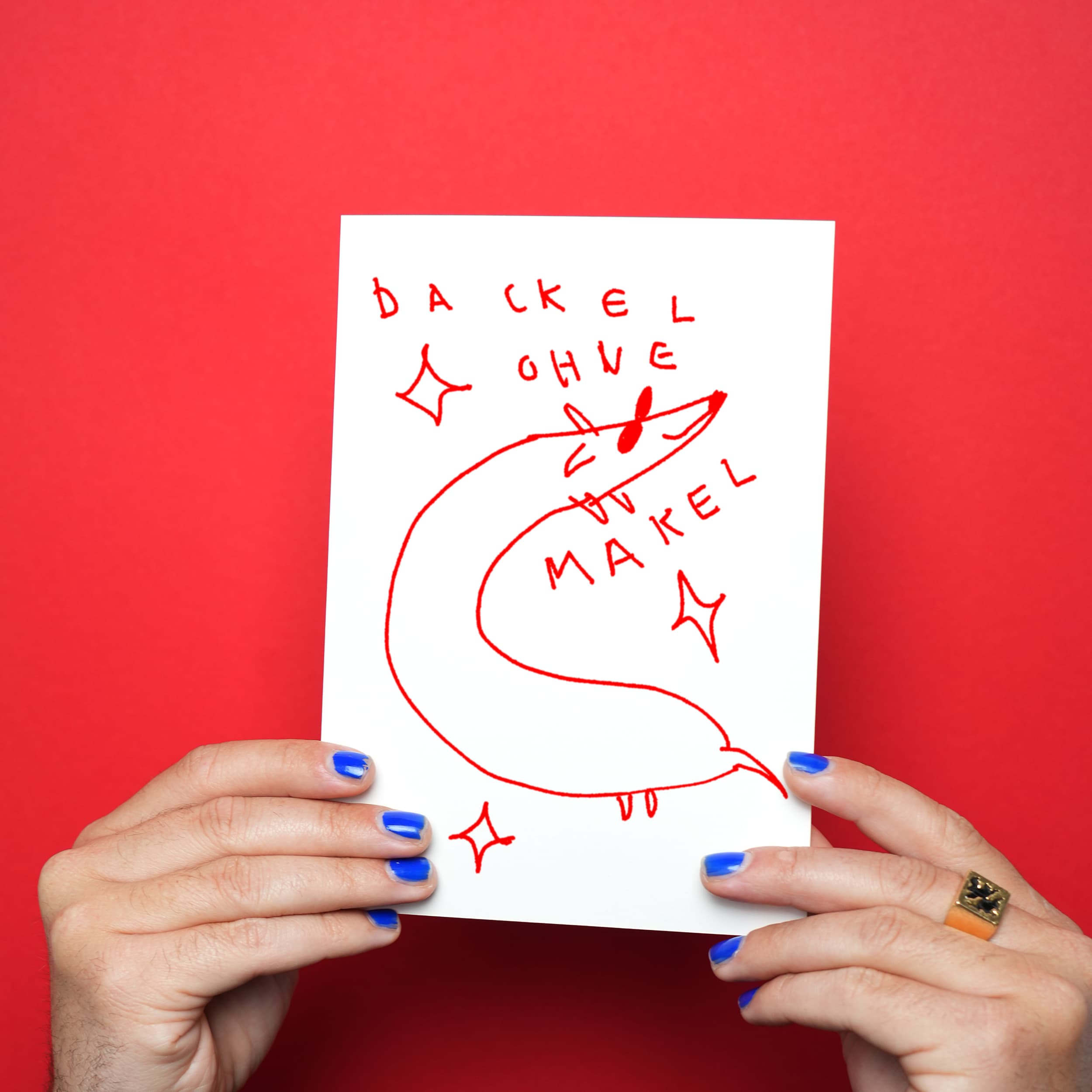 "Dackel ohne Makel" DIN A5 Print