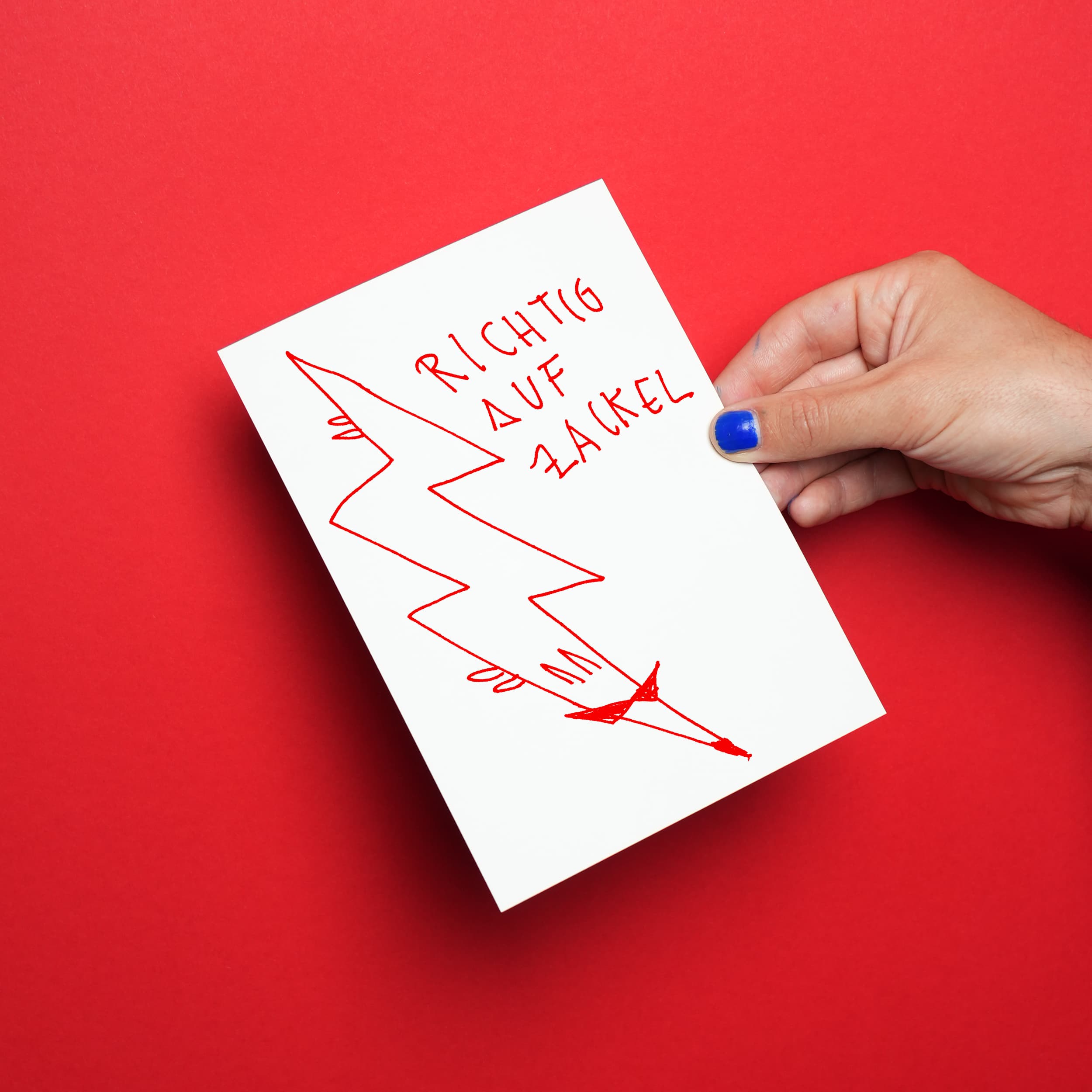 "Richtig auf Zackel" DIN A5 Print