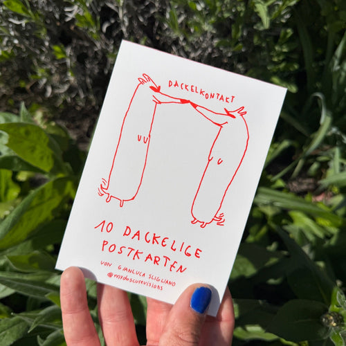 Dackel Postkarten von myobscurevisions und Gianluca Scigliano