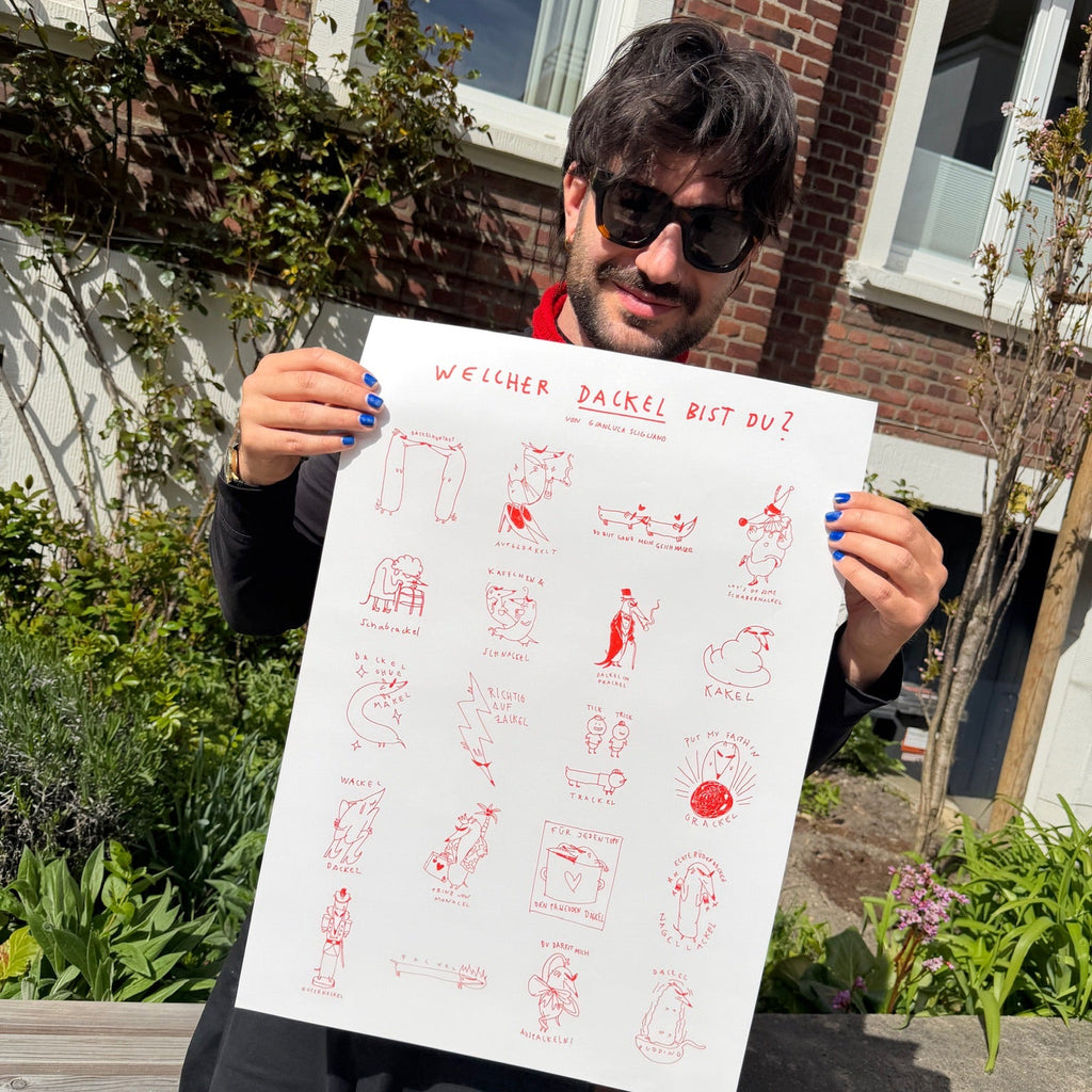 Dackel Postkarten von myobscurevisions und Gianluca Scigliano