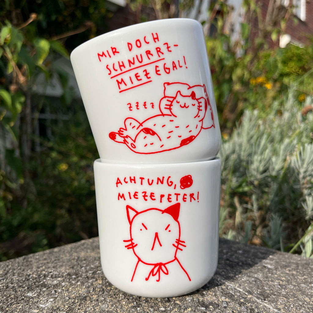 Katzentassen-Set von Gianluca Scigliano