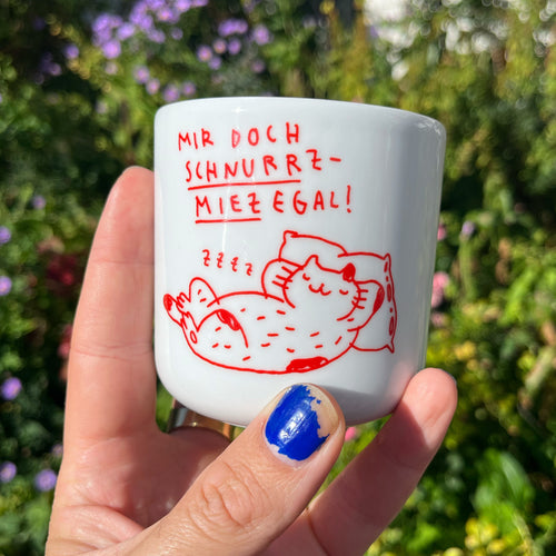 Schnurrzmiezegal Tasse von Gianluca Scigliano