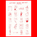 Dackel Plakat von myobscurevisions und Gianluca Scigliano