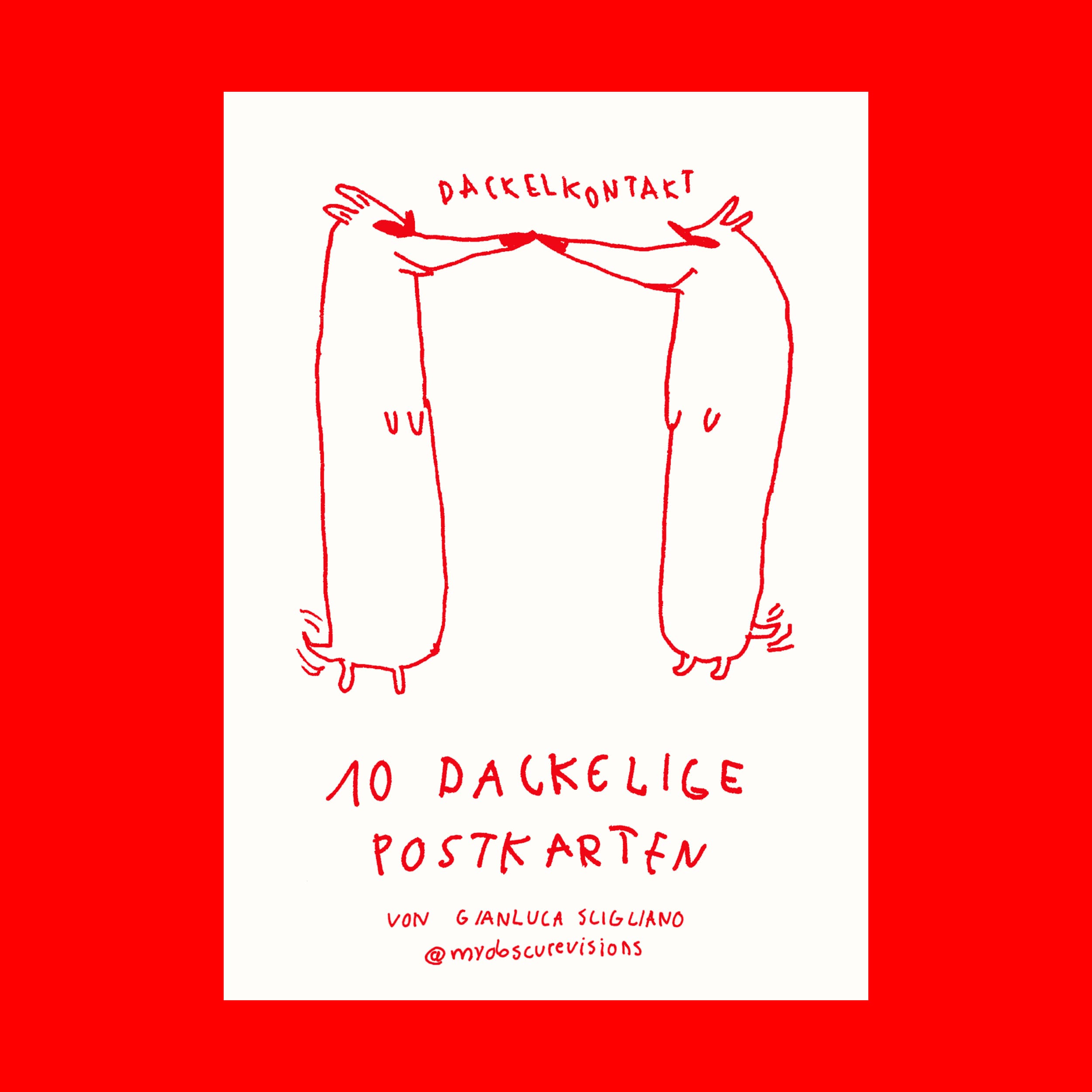 Dackel Plakat von myobscurevisions und Gianluca Scigliano