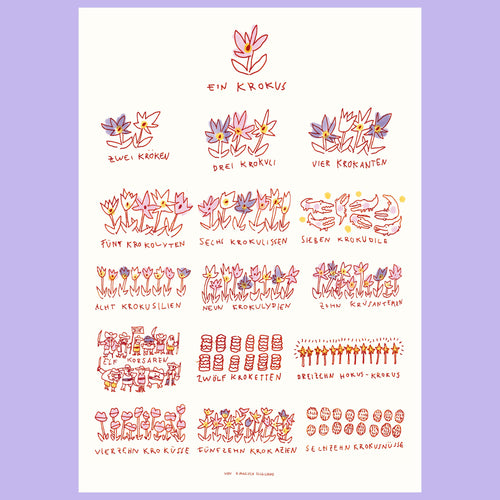 Krokus Plakat von myobscurevisions und Gianluca Scigliano