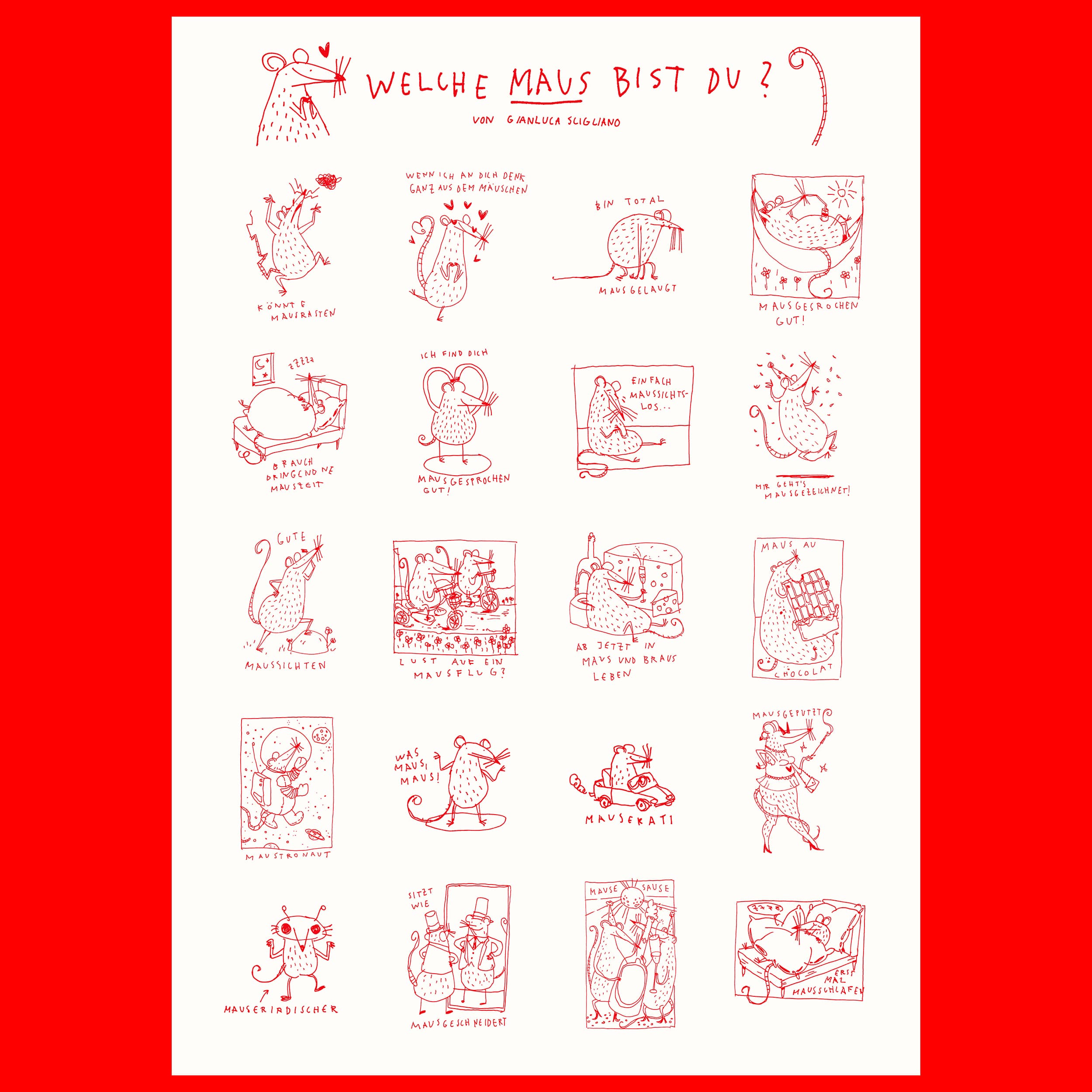 Maus Plakat von myobscurevisions und Gianluca Scigliano