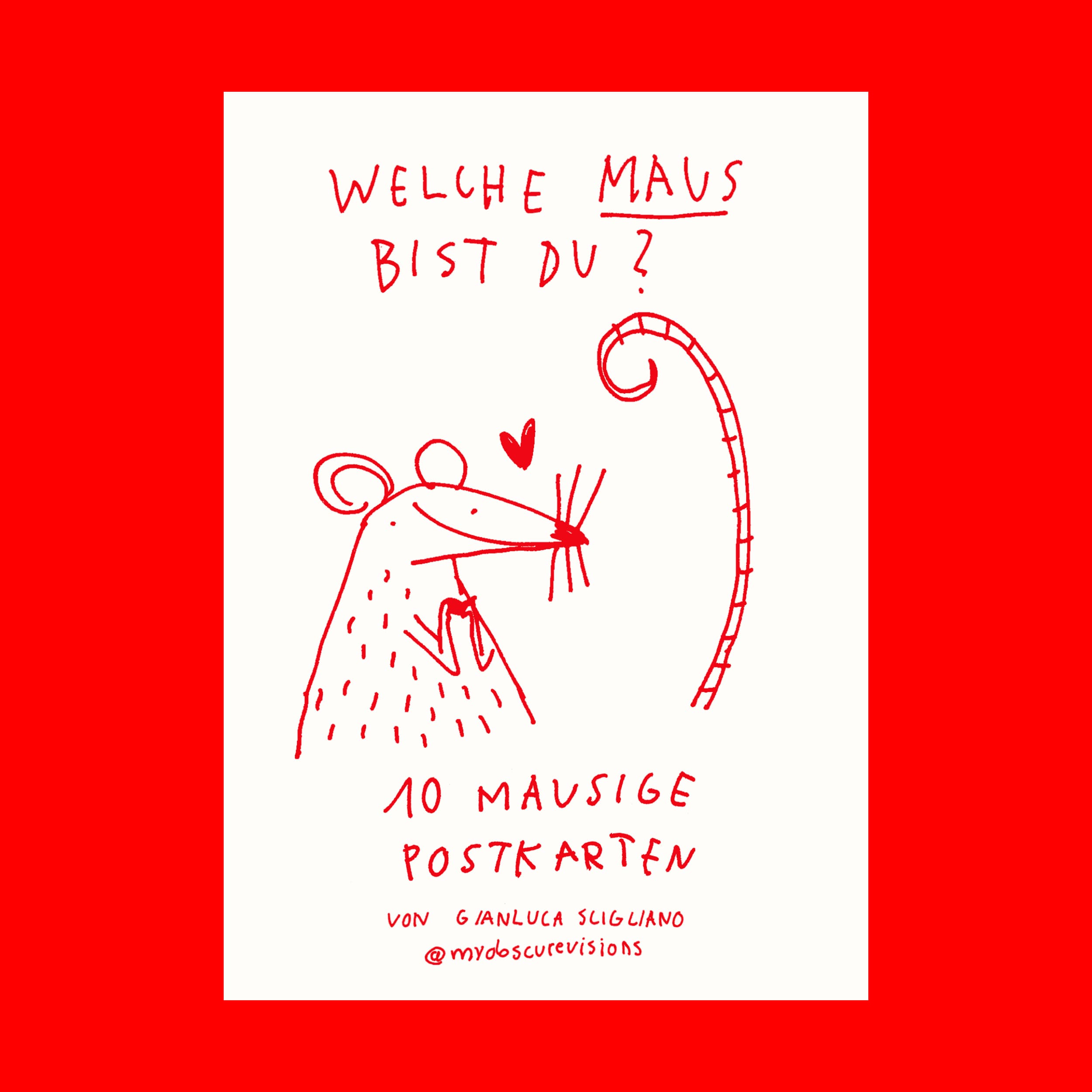 Maus Postkarten von myobscurevisions und Gianluca Scigliano