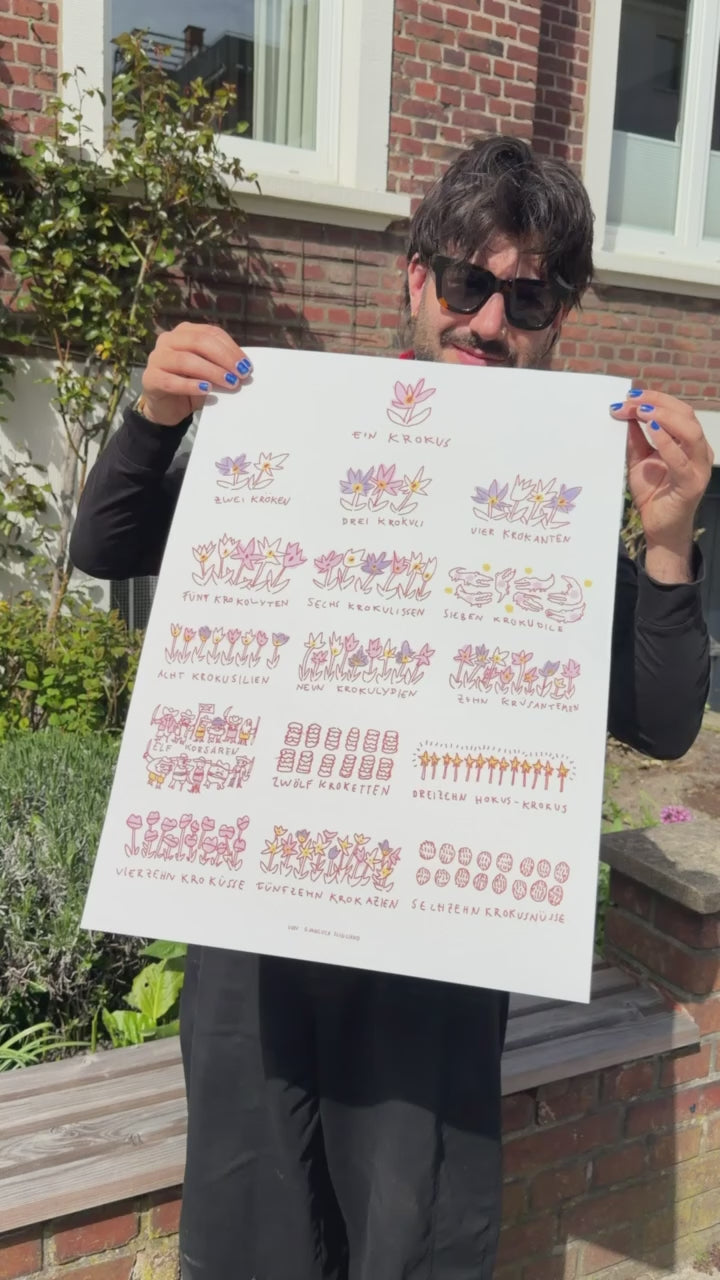 "Ein Krokus" Plakat von myobscurevisions und Gianluca Scigliano
